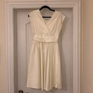 Ivory wrap dress